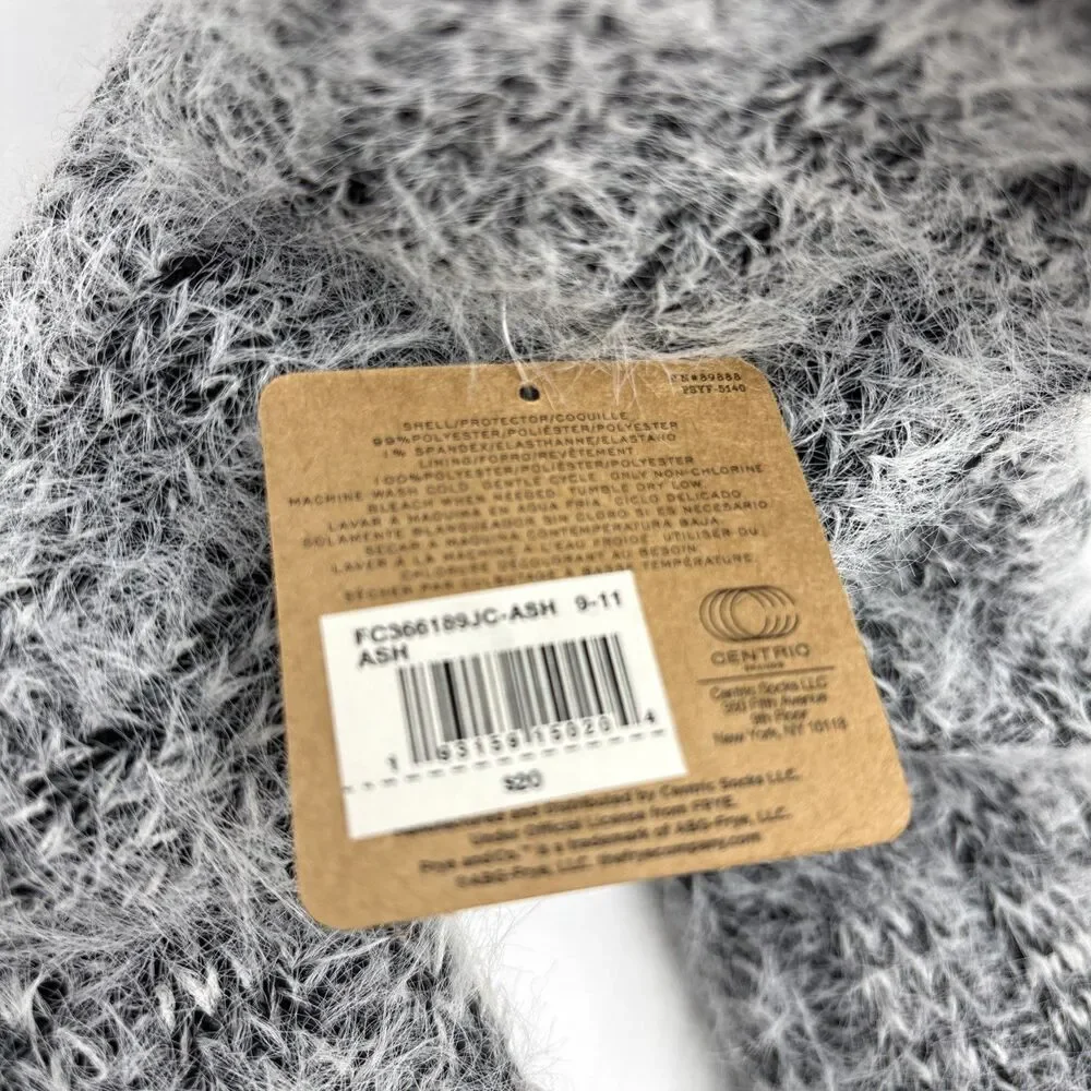 Frye and Co Home Socks Womens Size 5 - 10 Ash Gray Soft Cozy Lounge